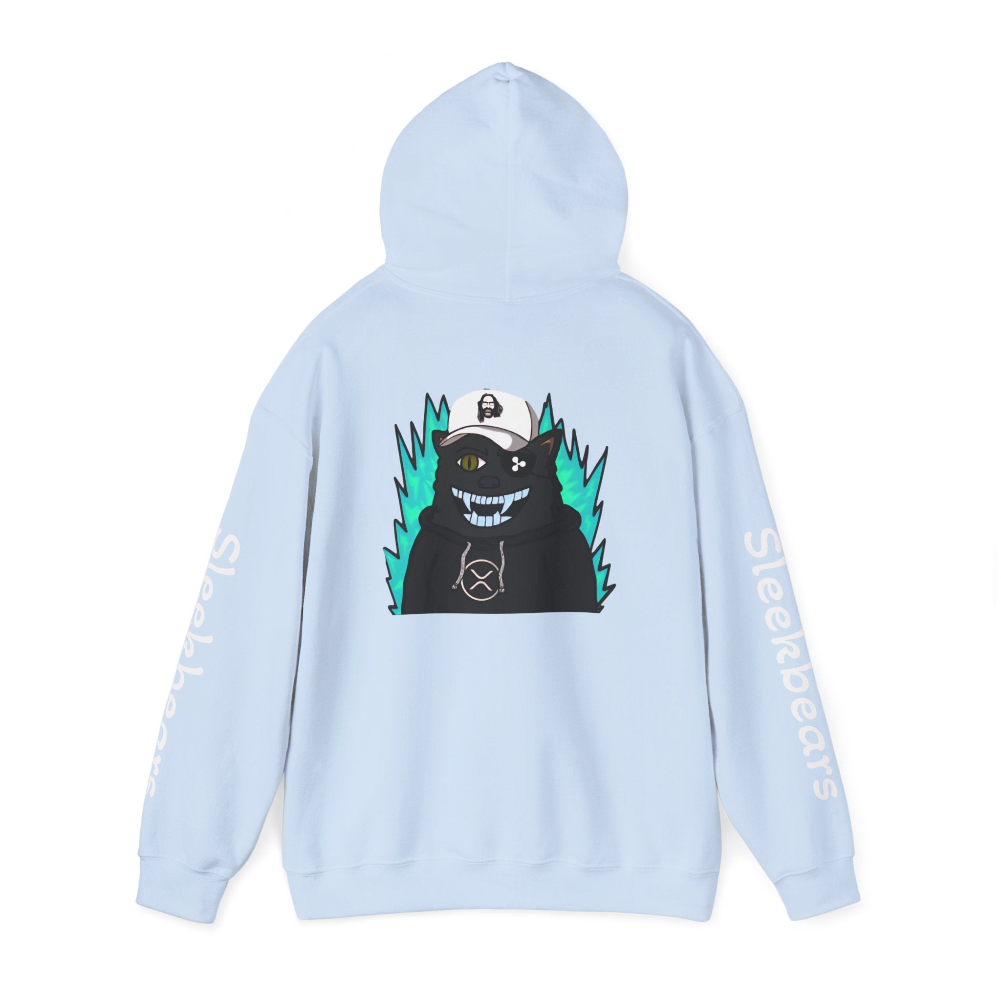 Black 'Sleekbears' Graphic Hoodie