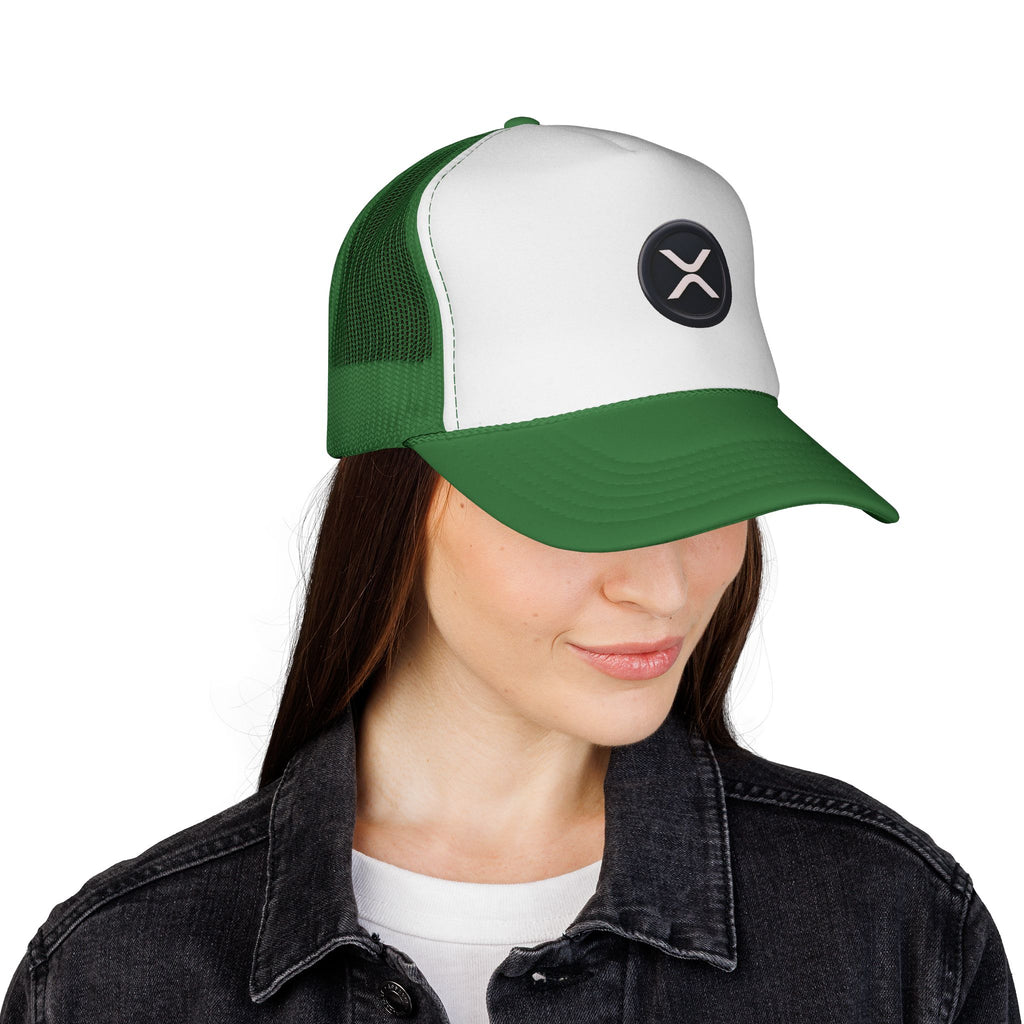 XRP Logo Trucker Hat —  Cryptocurrency Mesh Cap