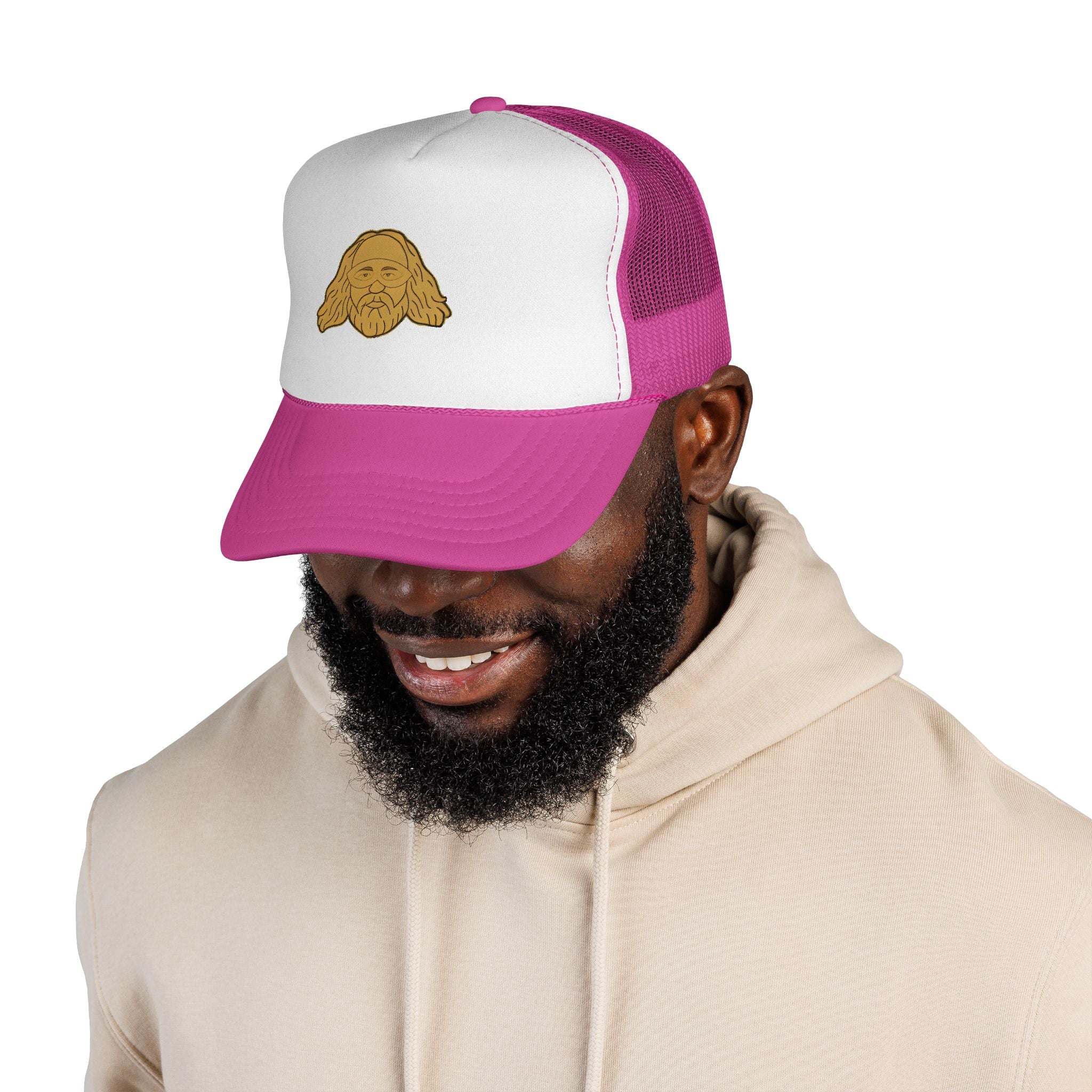 Bearded Sage VOC Trucker Cap — Retro Icon Mesh Hat