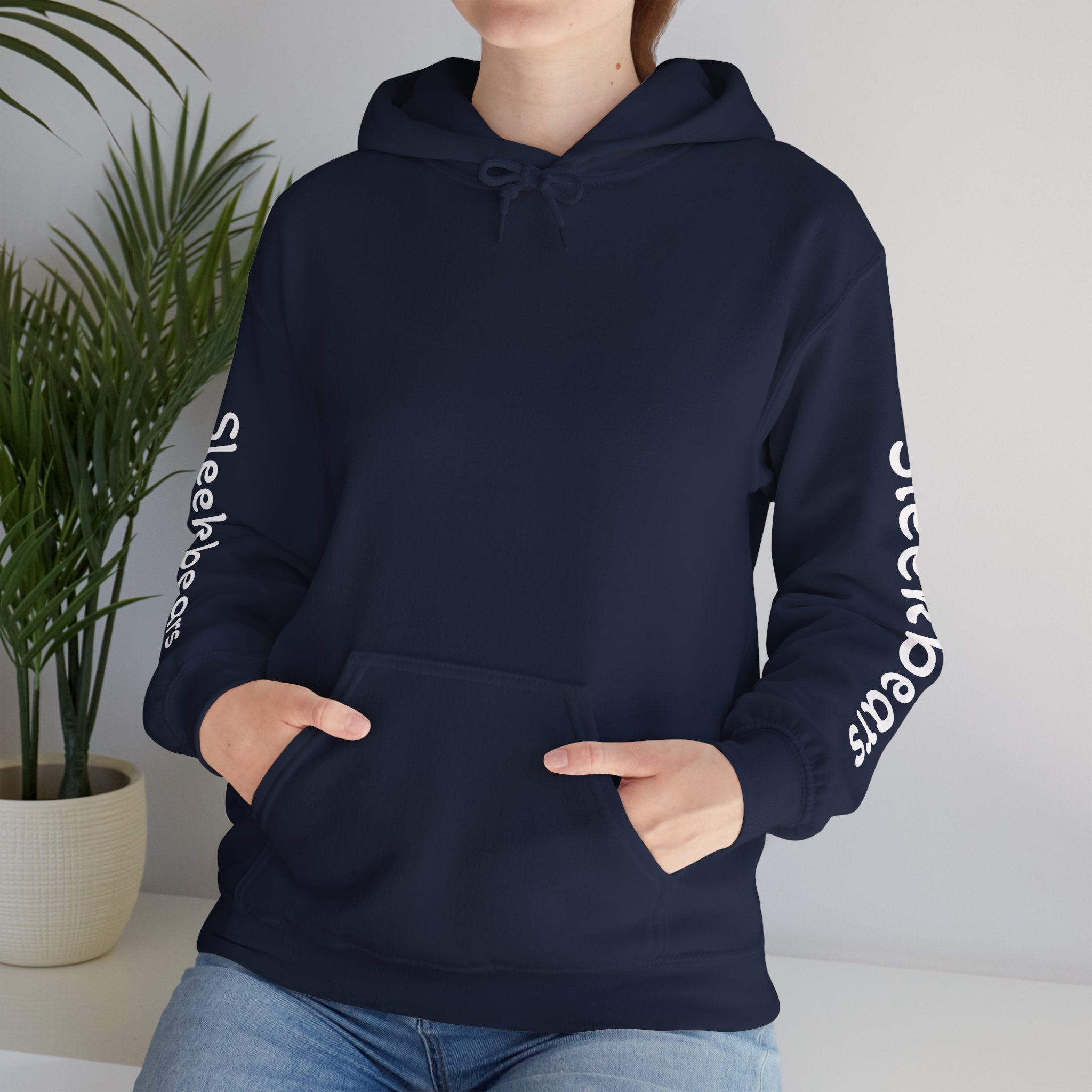Black 'Sleekbears' Graphic Hoodie