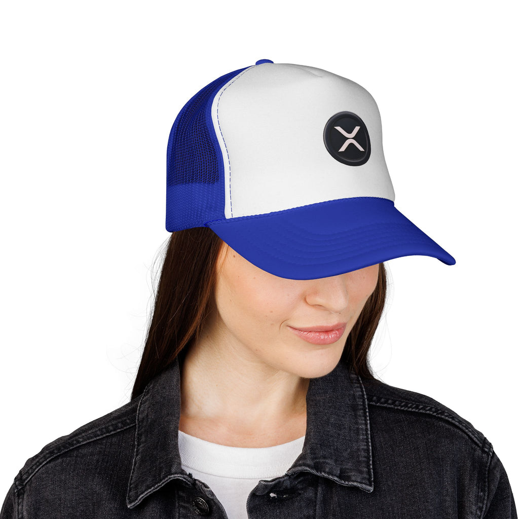 XRP Logo Trucker Hat —  Cryptocurrency Mesh Cap