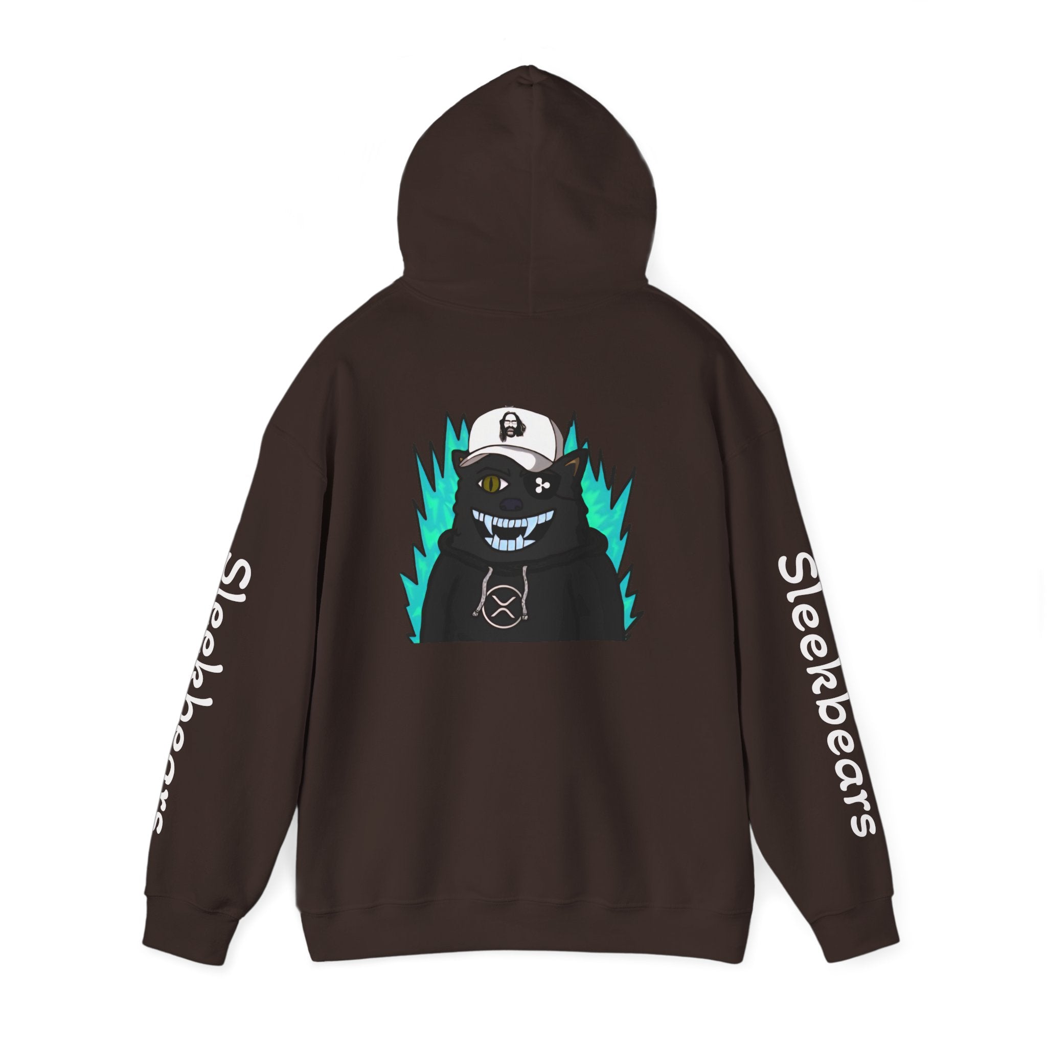 Black 'Sleekbears' Graphic Hoodie