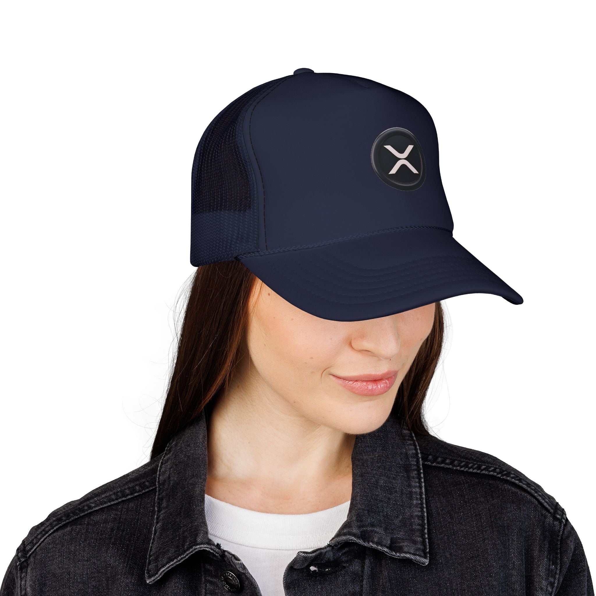 XRP Logo Trucker Hat —  Cryptocurrency Mesh Cap