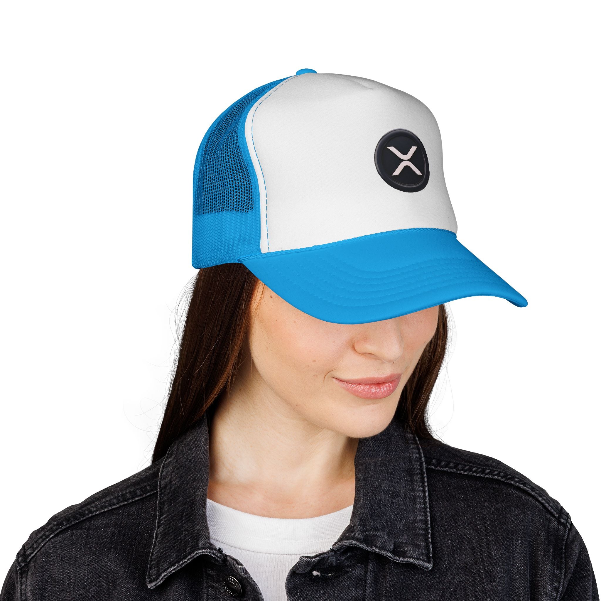 XRP Logo Trucker Hat —  Cryptocurrency Mesh Cap