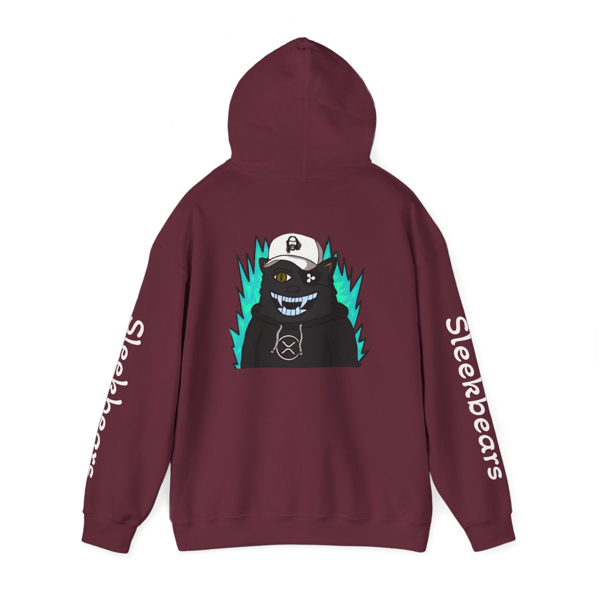 Black 'Sleekbears' Graphic Hoodie