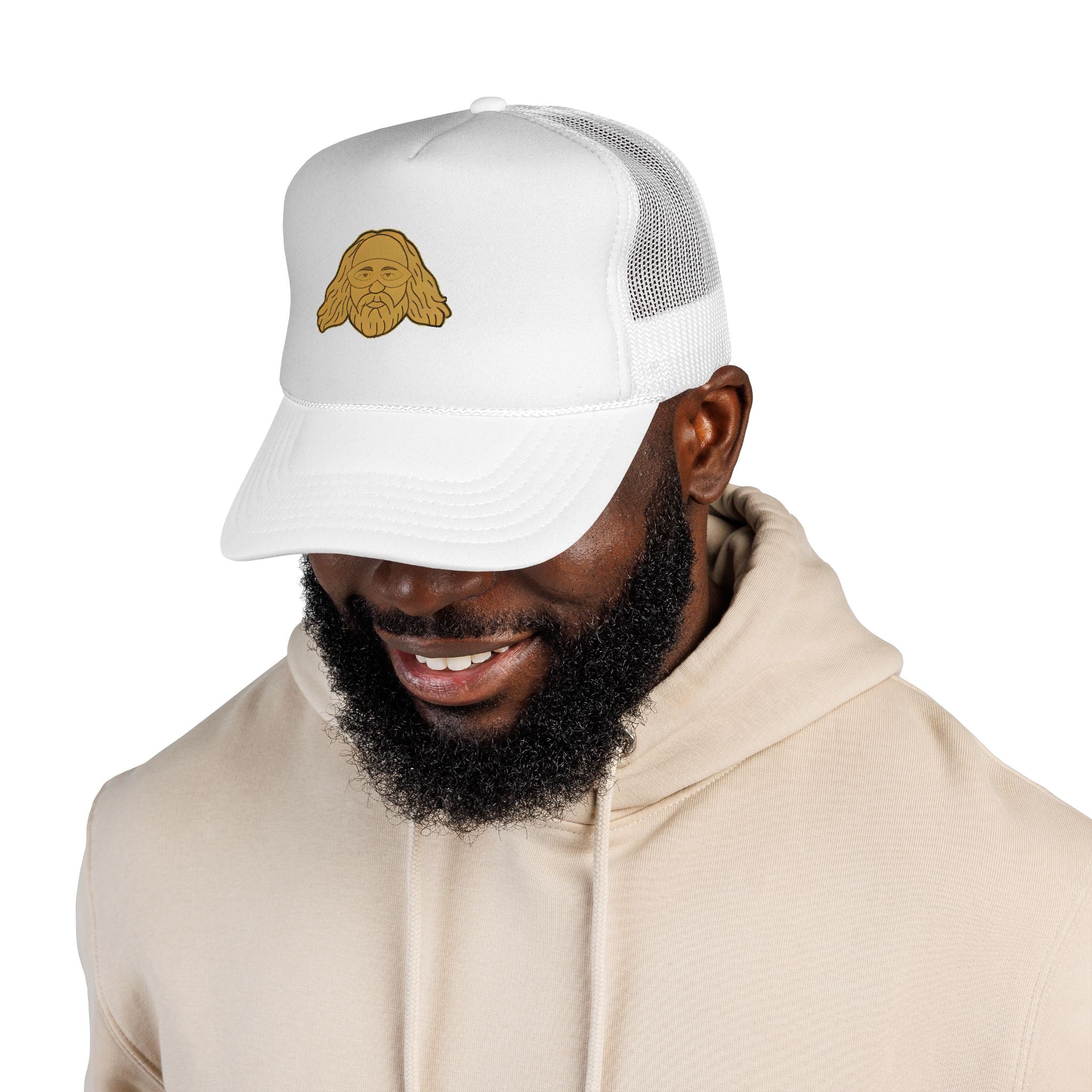 Bearded Sage VOC Trucker Cap — Retro Icon Mesh Hat
