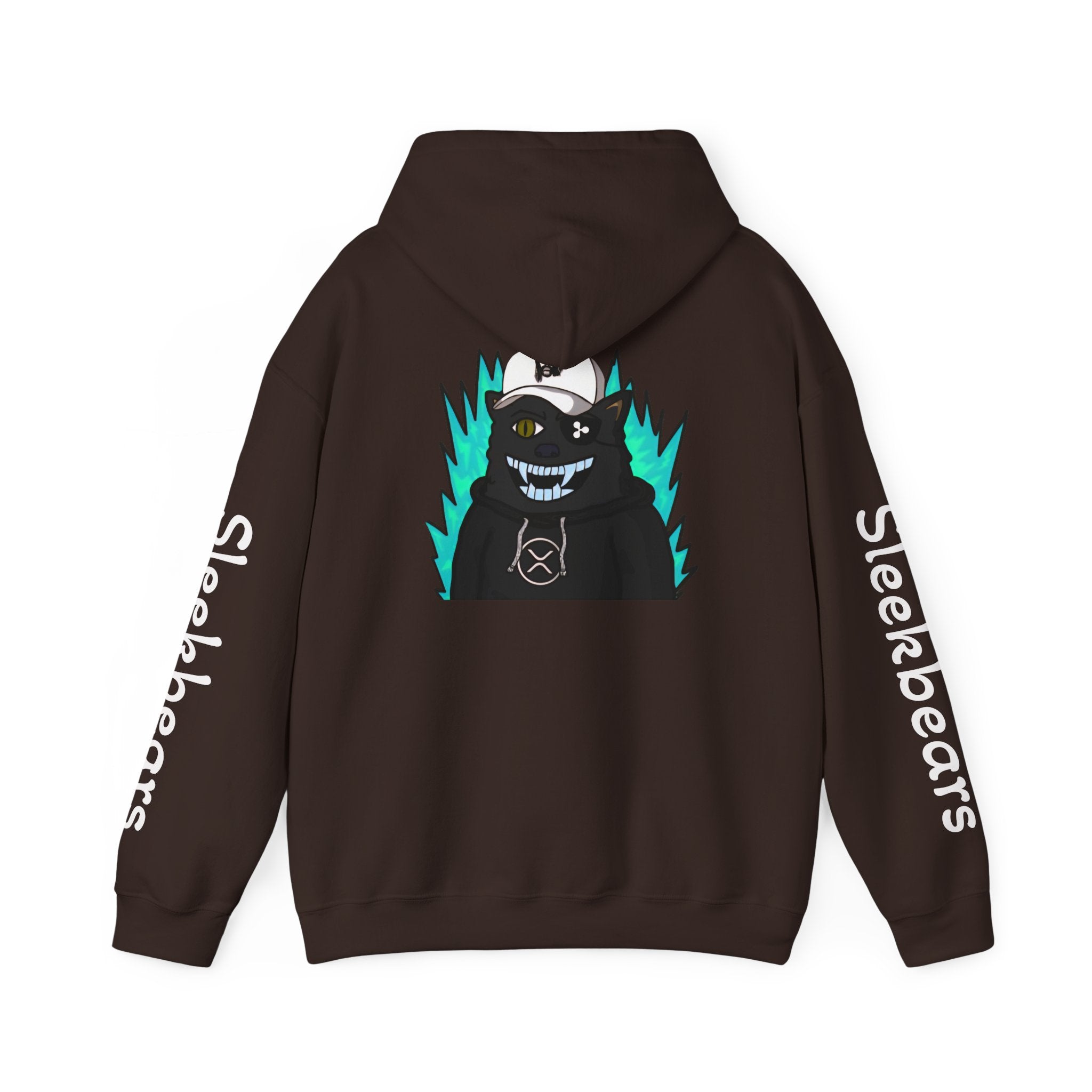 Black 'Sleekbears' Graphic Hoodie