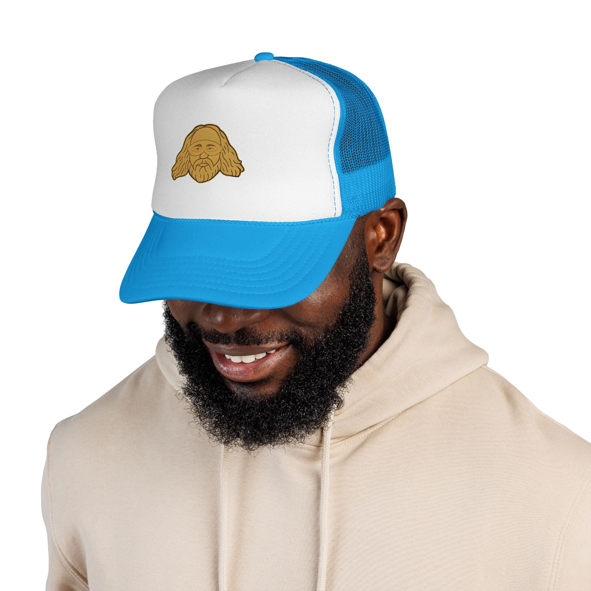 Bearded Sage VOC Trucker Cap — Retro Icon Mesh Hat