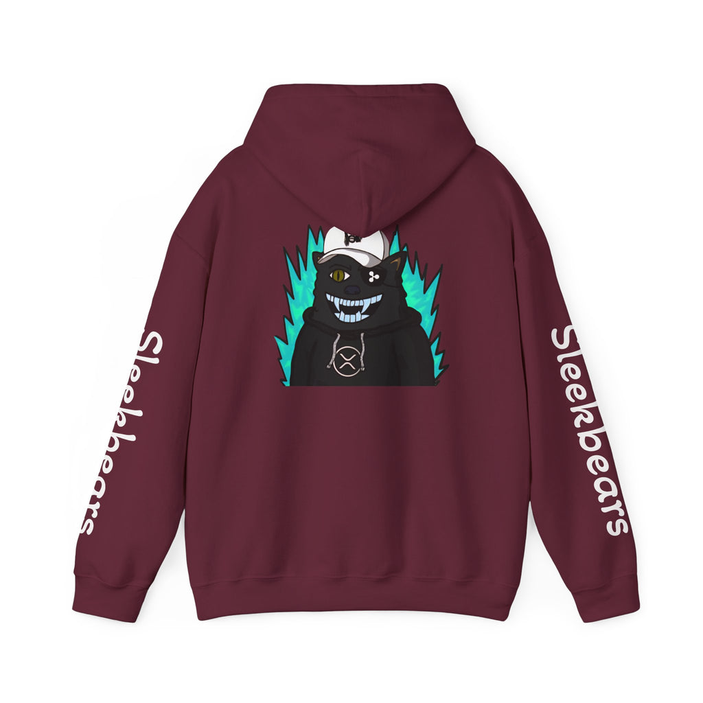 Black 'Sleekbears' Graphic Hoodie