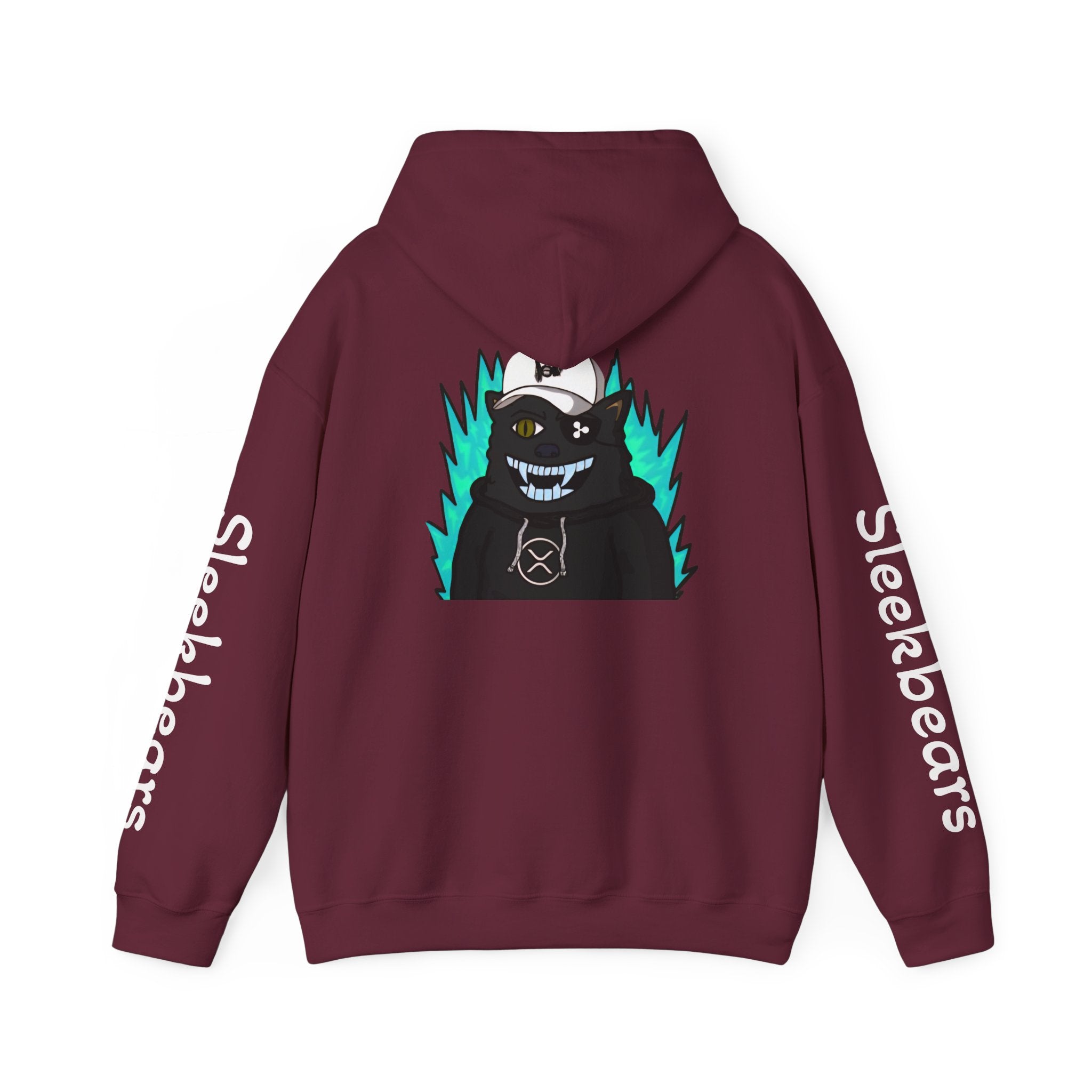 Black 'Sleekbears' Graphic Hoodie