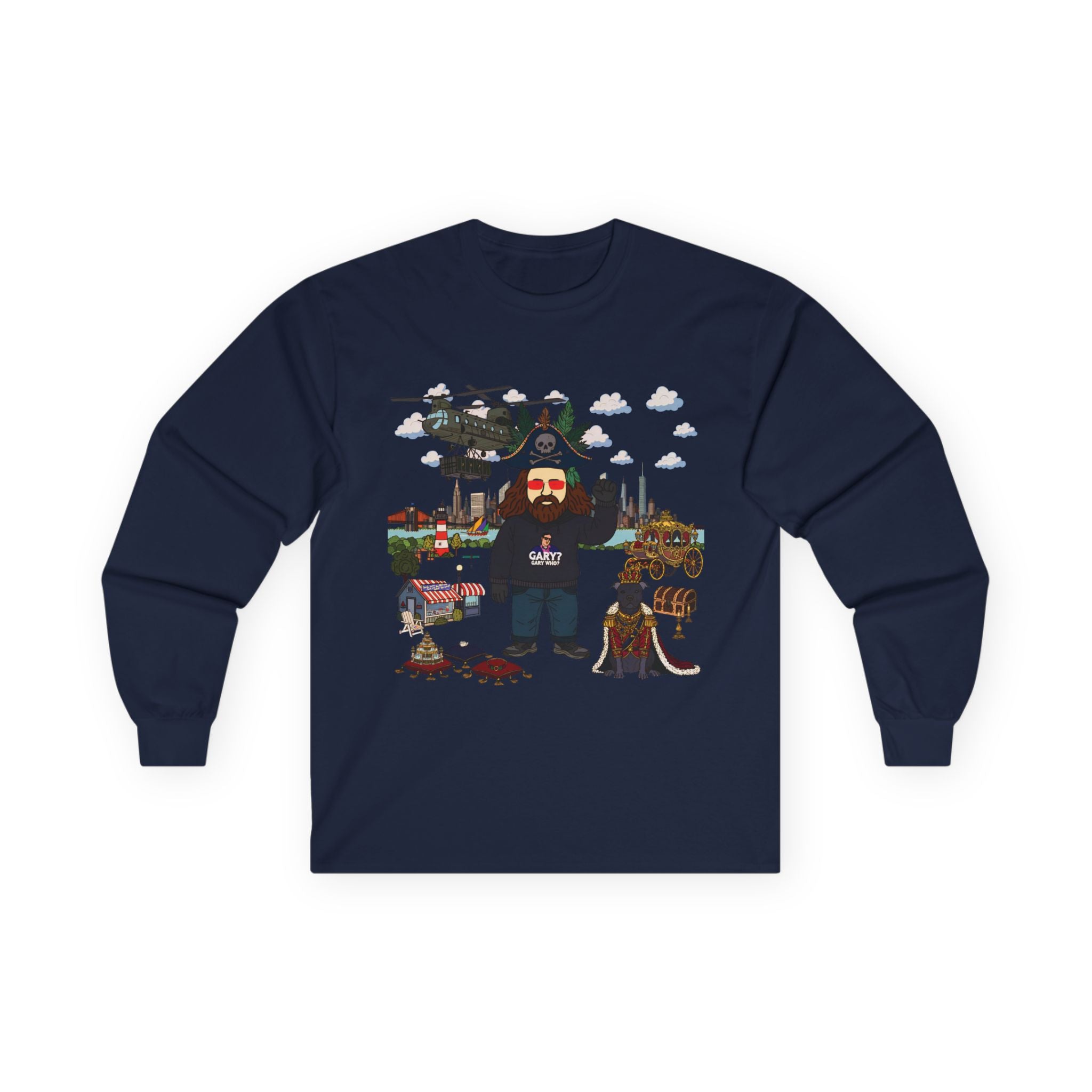 Long Sleeve Tee — 'Virtual Origins Est. 2025' Retro Adventure Graphic