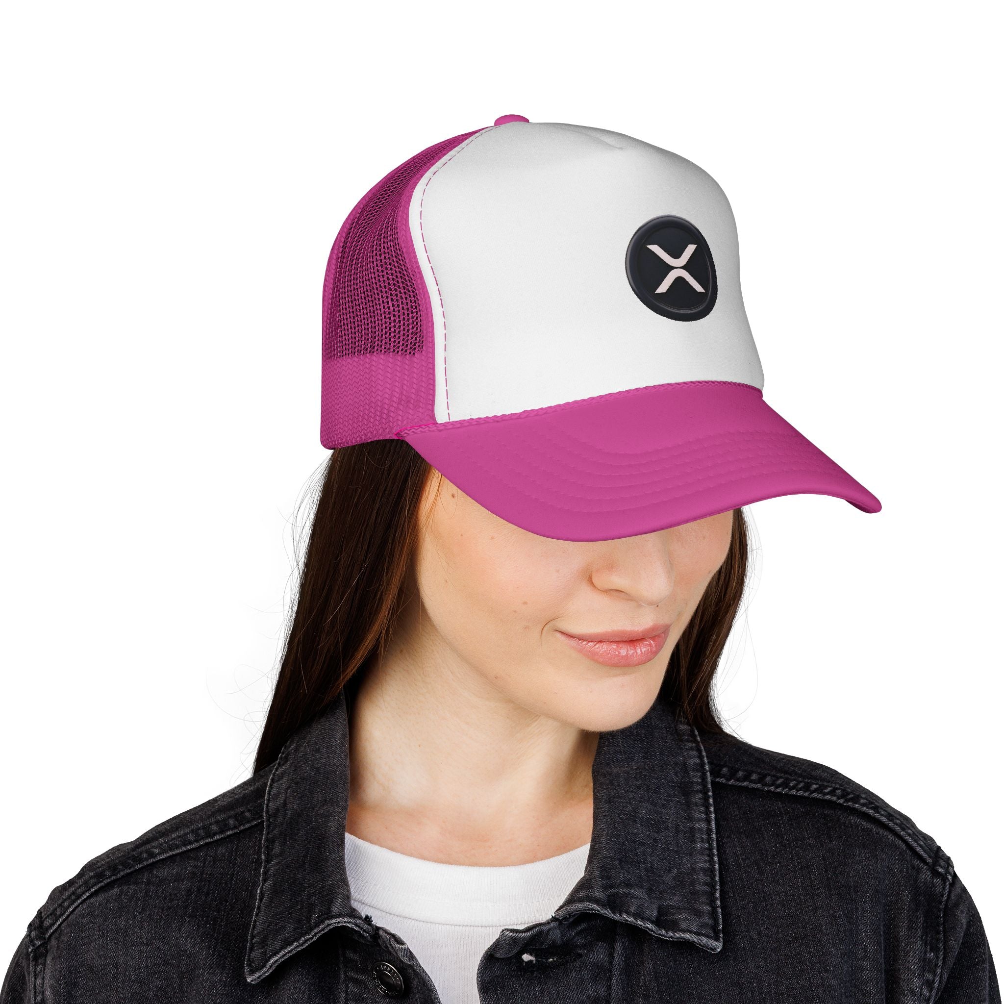 XRP Logo Trucker Hat —  Cryptocurrency Mesh Cap