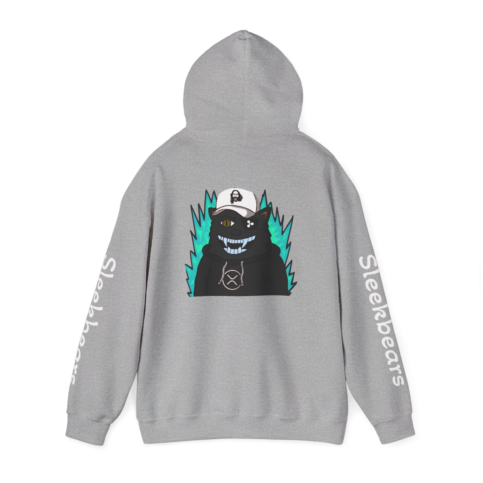 Black 'Sleekbears' Graphic Hoodie