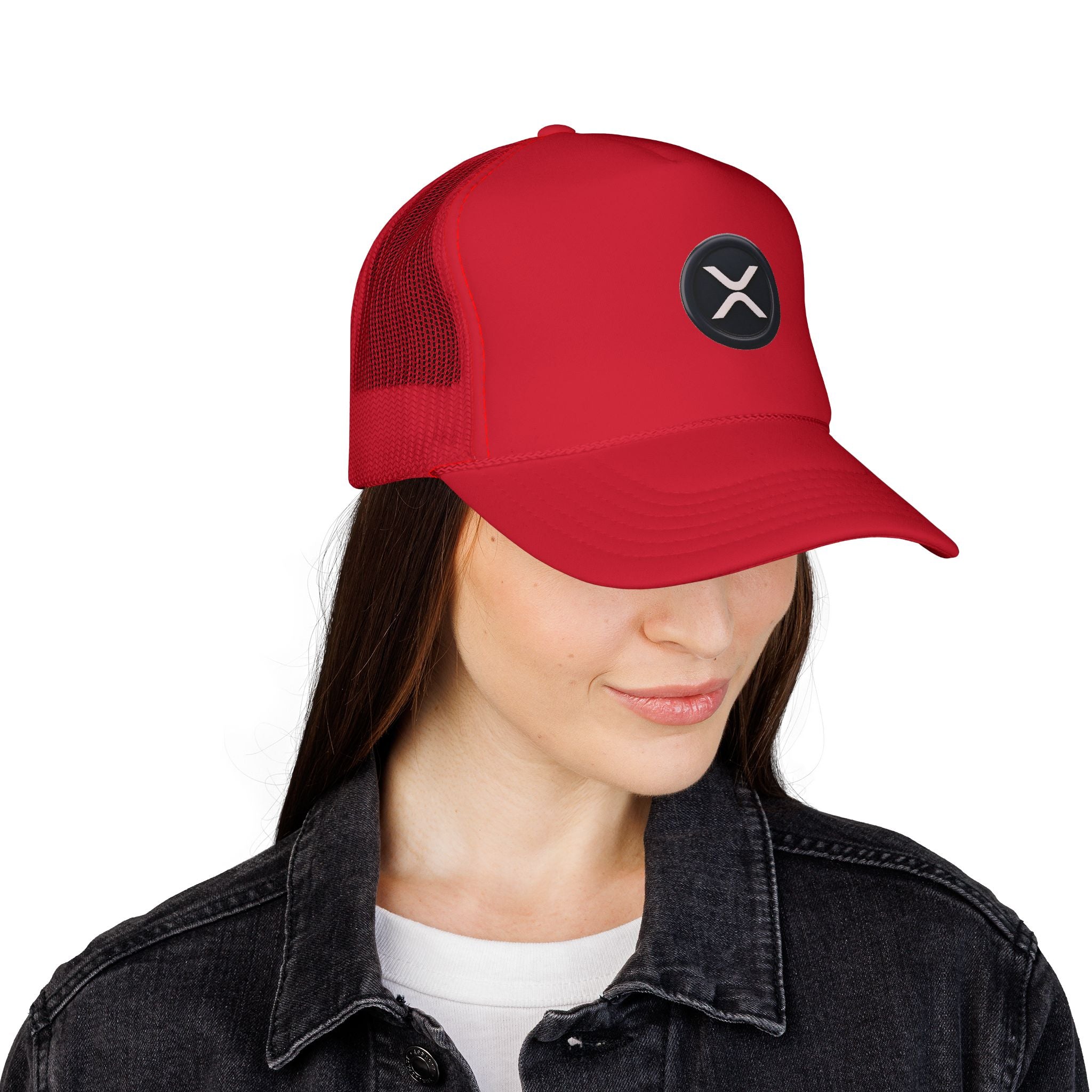 XRP Logo Trucker Hat —  Cryptocurrency Mesh Cap