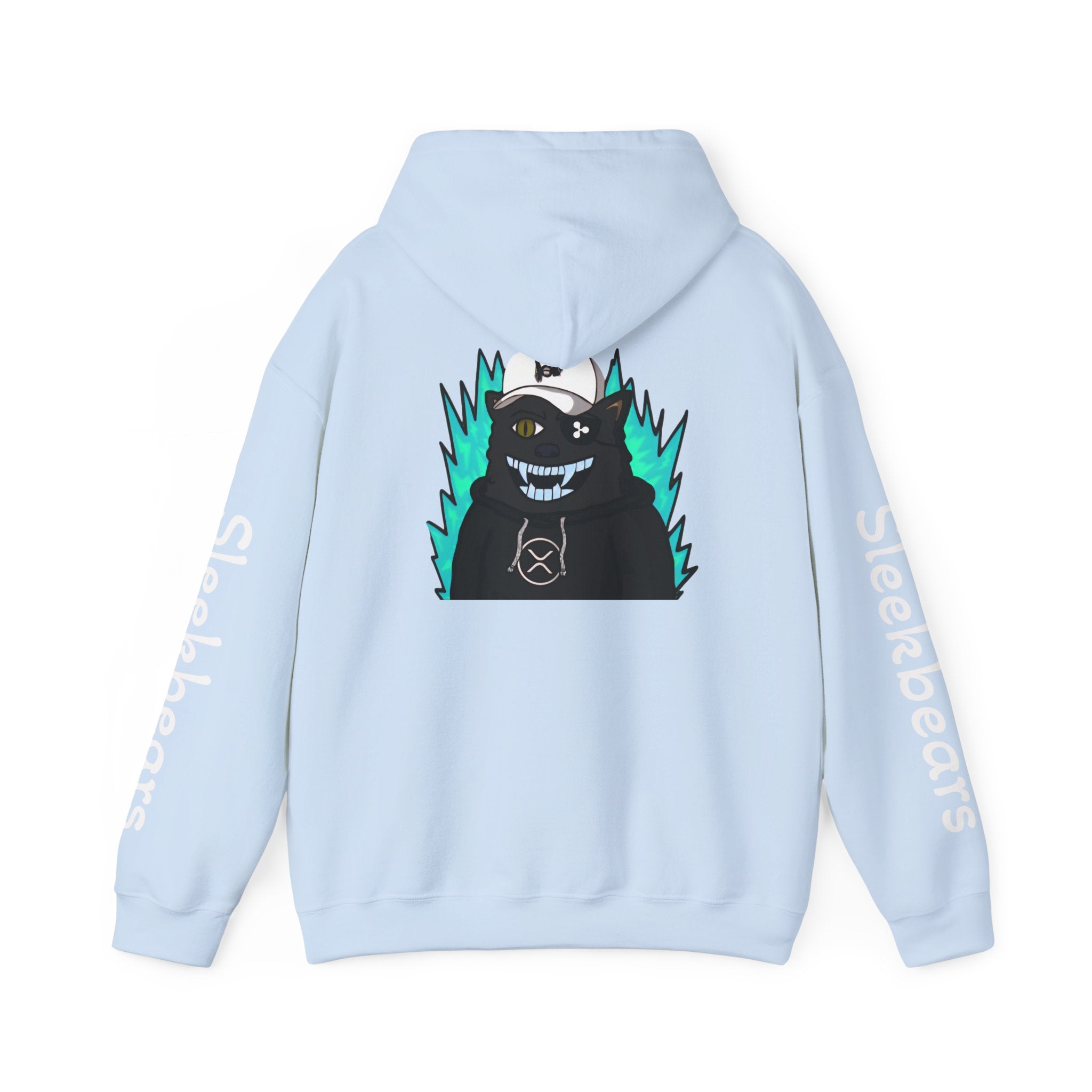 Black 'Sleekbears' Graphic Hoodie