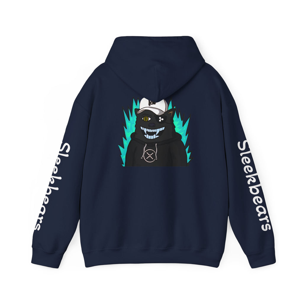 Black 'Sleekbears' Graphic Hoodie