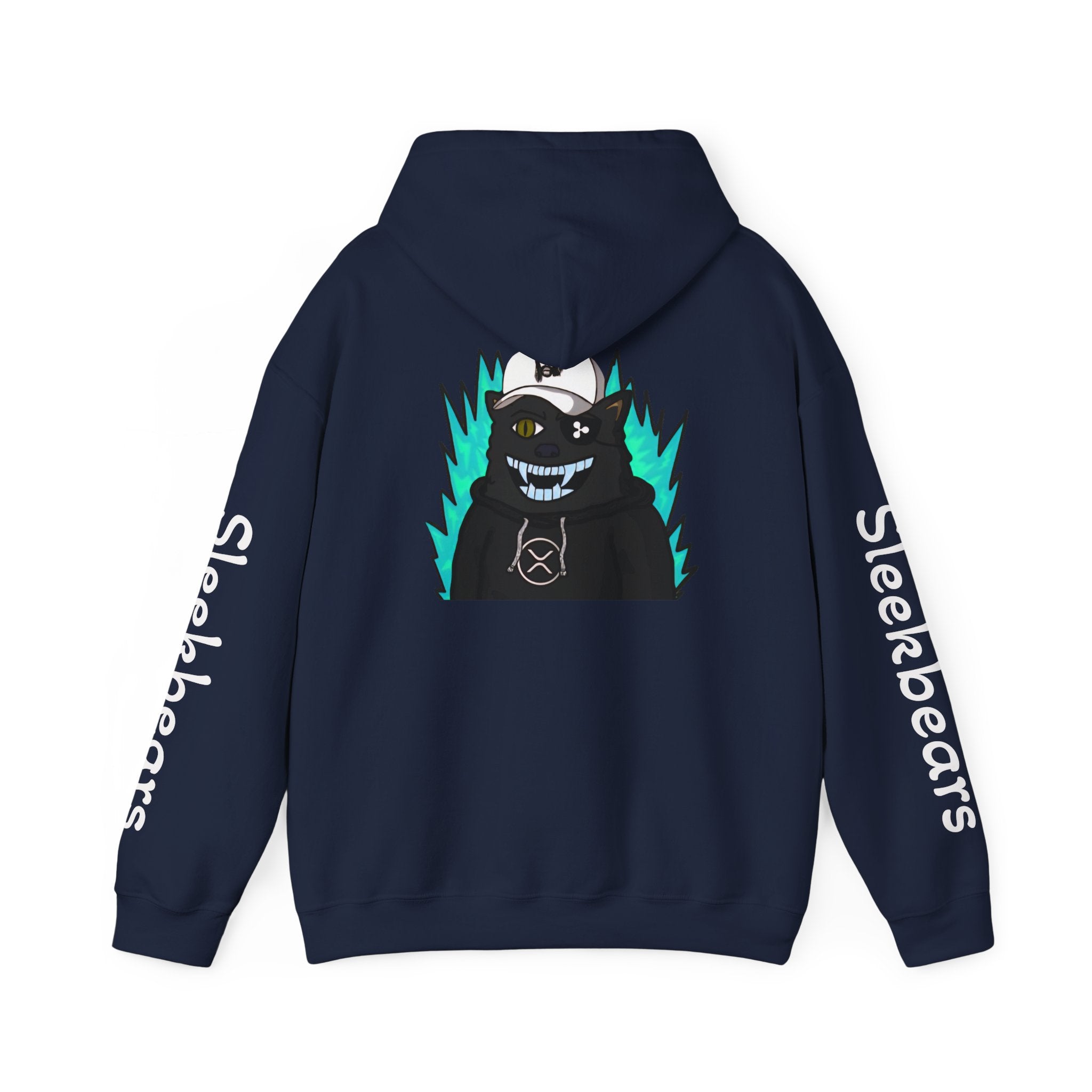 Black 'Sleekbears' Graphic Hoodie