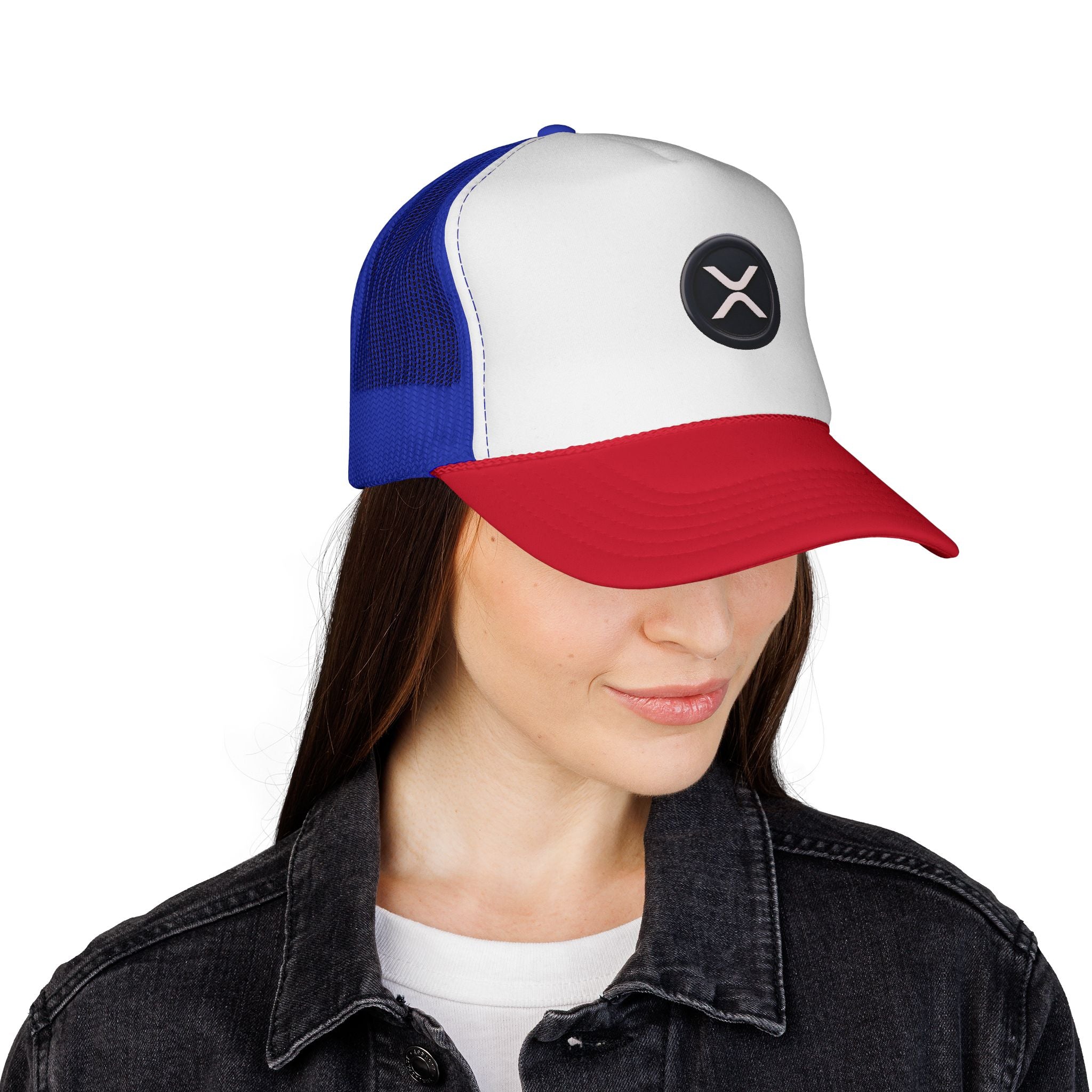 XRP Logo Trucker Hat —  Cryptocurrency Mesh Cap