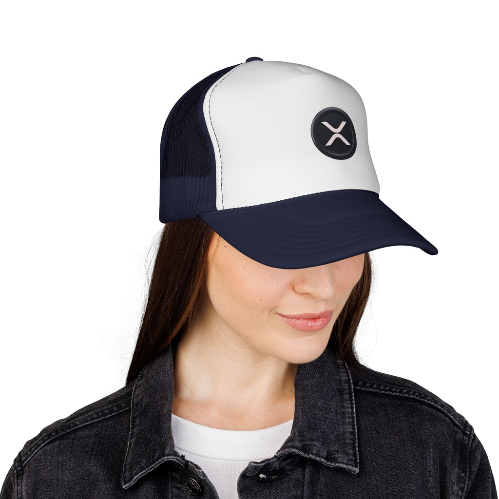 XRP Logo Trucker Hat —  Cryptocurrency Mesh Cap