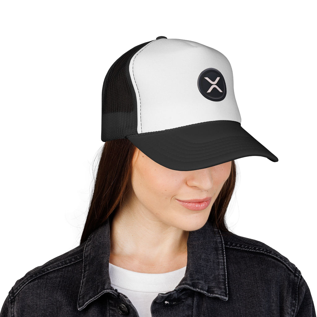 XRP Logo Trucker Hat —  Cryptocurrency Mesh Cap