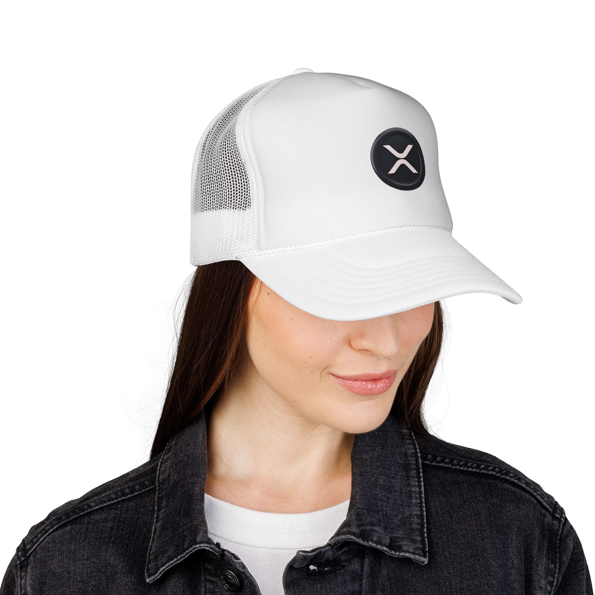 XRP Logo Trucker Hat —  Cryptocurrency Mesh Cap