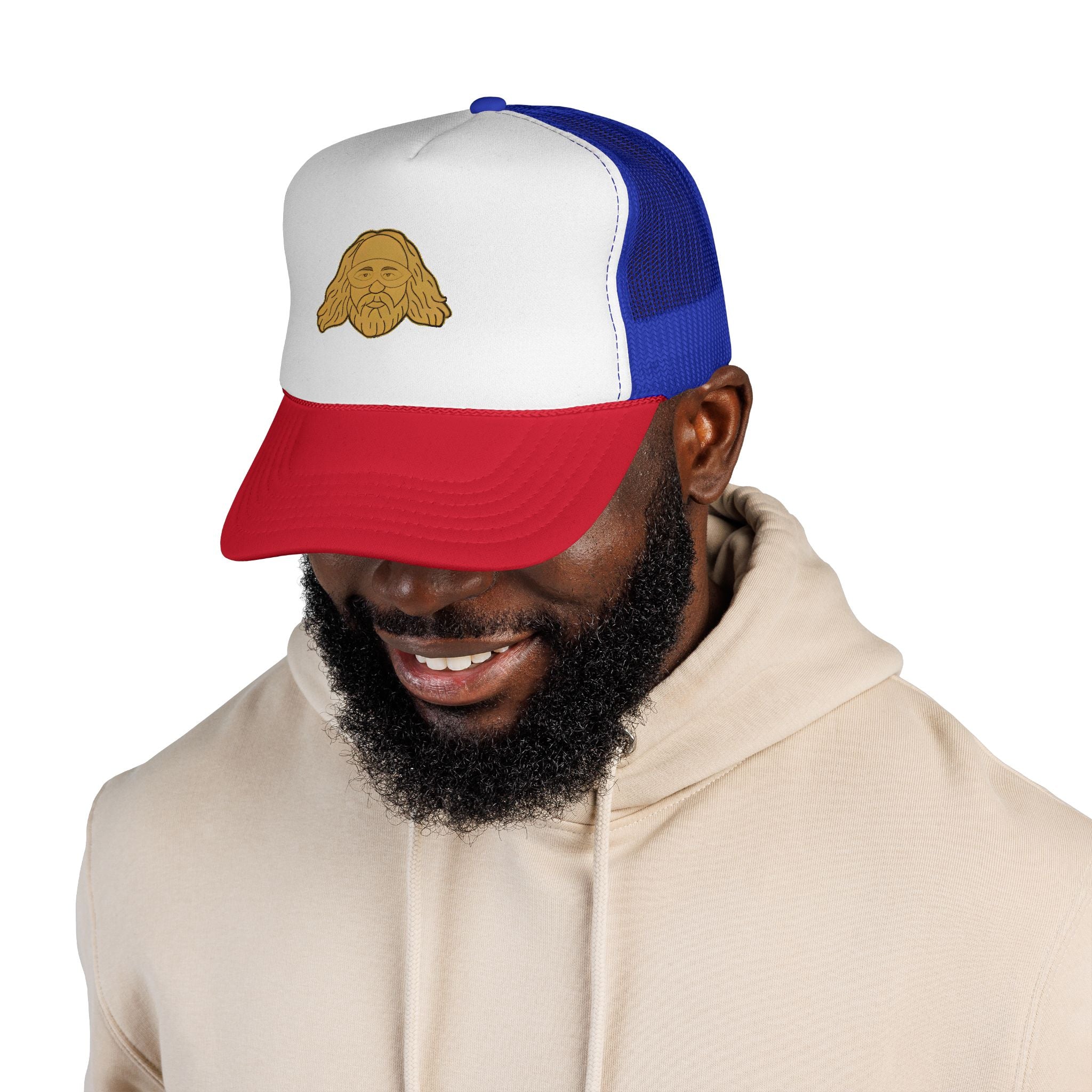 Bearded Sage VOC Trucker Cap — Retro Icon Mesh Hat