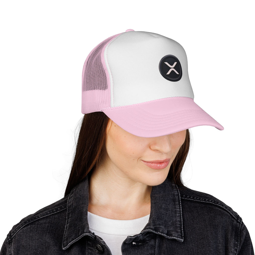 XRP Logo Trucker Hat —  Cryptocurrency Mesh Cap