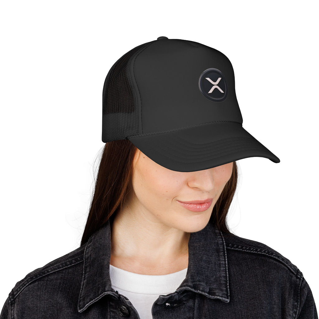 XRP Logo Trucker Hat —  Cryptocurrency Mesh Cap