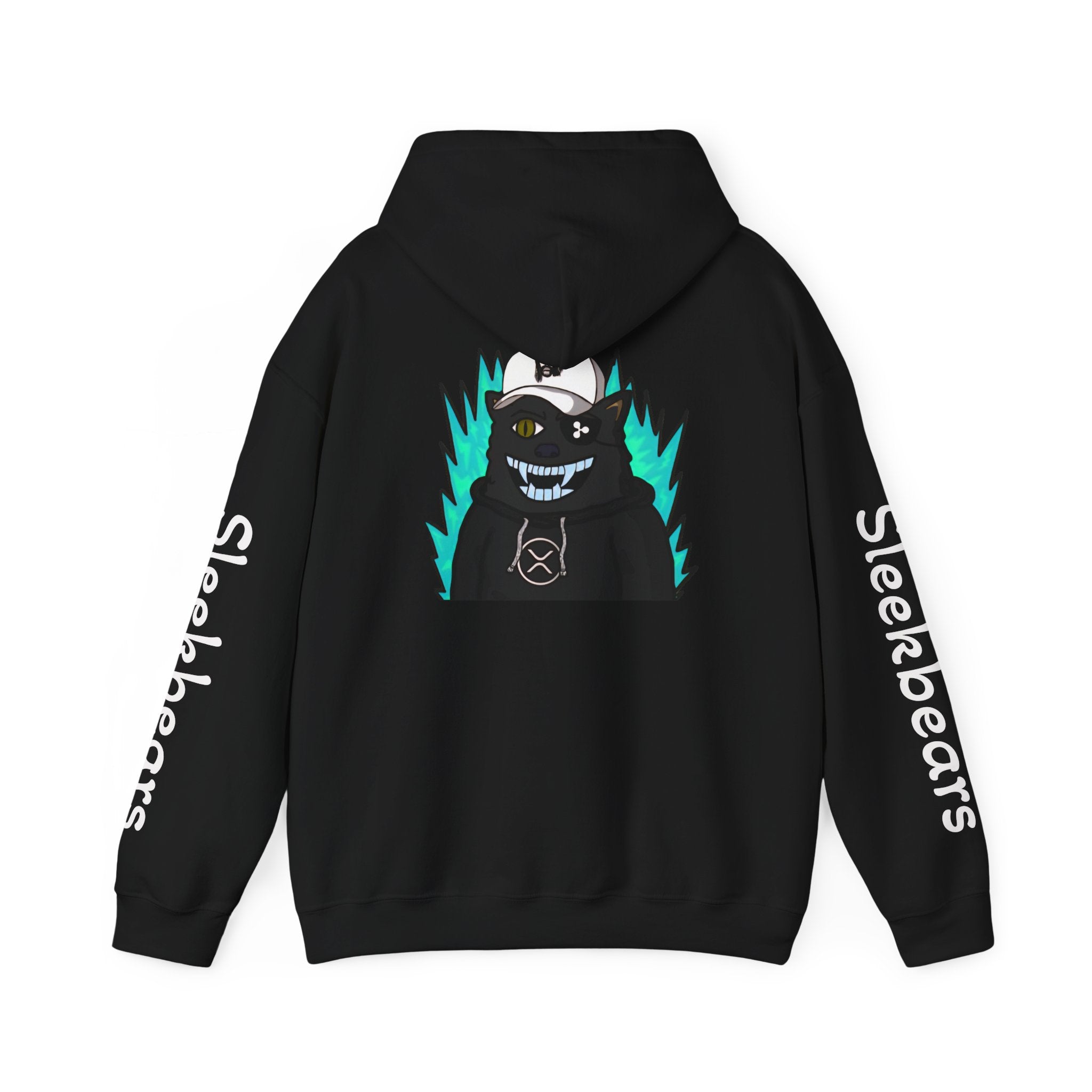 Black 'Sleekbears' Graphic Hoodie